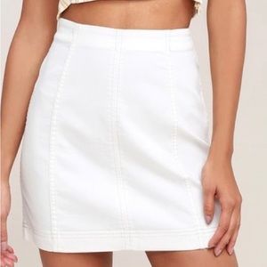 Free People Modern Femme Skirt white size 0